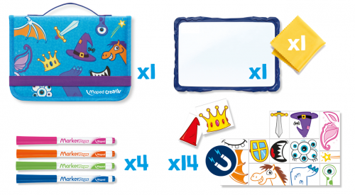 MAPED Creativ ceļojumu tāfele ar magnetiem 4+