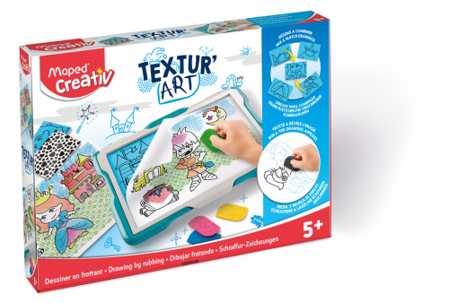 MAPED Creativ tāfele ar tekstūru trafaretiem 5+ A