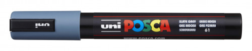Marķieris ūdens bāzes UNI Posca PC-5M pelēkzils (61)