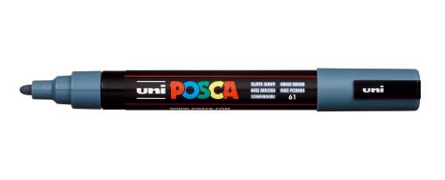 Marķieris ūdens bāzes UNI Posca PC-5M pelēkzils (61)