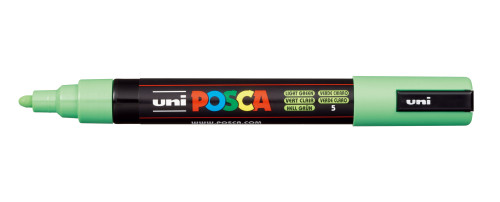 Marķieris ūdens bāzes UNI Posca PC-5M pasteļzaļš (5)