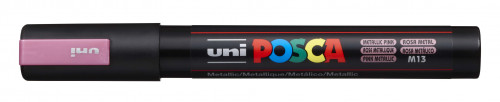 Marķieris ūdens bāzes UNI Posca PC-5M metalizēti rozā (M13)