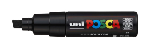 Marķieris ūdens bāzes UNI Posca PC-8K melns (24)