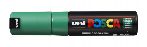 Marķieris ūdens bāzes UNI Posca PC-8K zaļš (6)