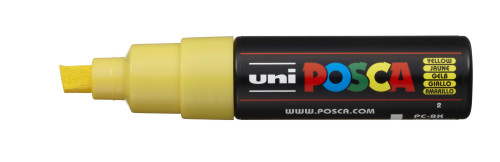 Marķieris ūdens bāzes UNI Posca PC-8K dzeltens (2)