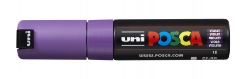 Marķieris ūdens bāzes UNI Posca PC-8K violets (12)