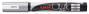 Marķieris-krīts UNI Chalk PWE-5M sudraba
