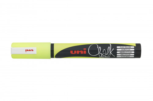 Marķieris-krīts UNI Chalk PWE-5M fluorescējošs dzeltens