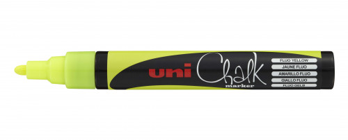 Marķieris-krīts UNI Chalk PWE-5M fluorescējošs dzeltens