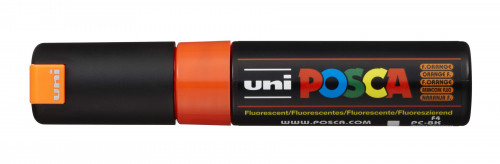 Marķieris ūdens bāzes UNI Posca PC-8K fluorescējošs oranžs (F4)