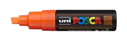 Marķieris ūdens bāzes UNI Posca PC-8K fluorescējošs oranžs (F4)
