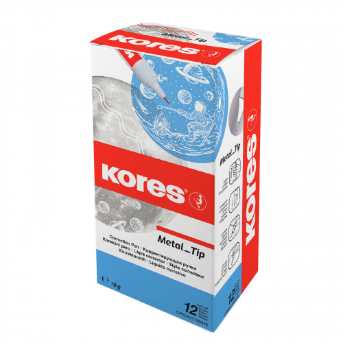 Korekcijas pildspalva KORES metal tip 10ml