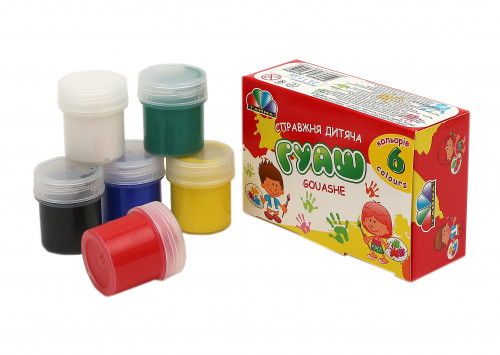 Guaša GAMMA  6 krāsas*20ml