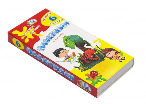 Plastilīns GAMMA 6 krāsas 120g