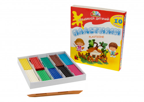 Plastilīns GAMMA 10 krāsas 200g