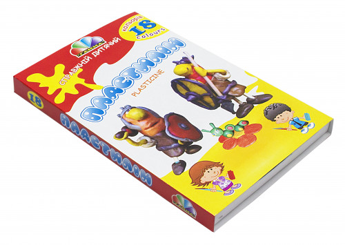 Plastilīns GAMMA 18 krāsas 360g