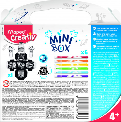 MAPED Creativ samta krāsošanas komplekts "Krājkasīte" 4+ A
