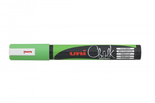 Marķieris-krīts UNI Chalk PWE-5M fluorescējošs zaļš