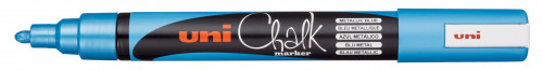 Marķieris-krīts UNI Chalk PWE-5M metalizēti zils