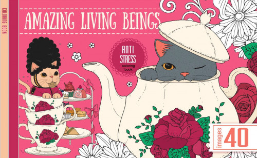 Krāsojamā grāmata FRESH 200*126mm, 20lp "Amazing living" (dizains 21290)