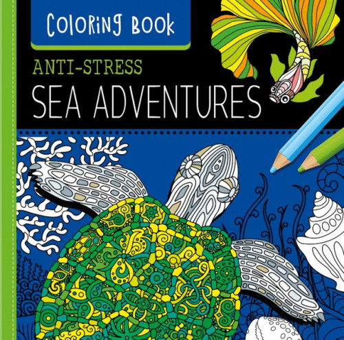 Krāsojamā grāmata FRESH 250*250mm, 36lp "Sea adventures" (dizains 19193)