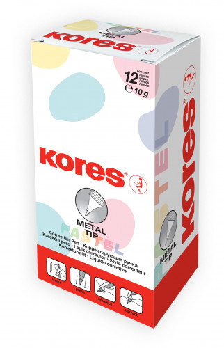 Korekcijas pildspalva KORES Pastel metal tip 10ml