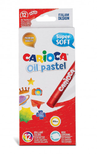 Eļļas pasteļkrītiņi CARIOCA 12 krāsas