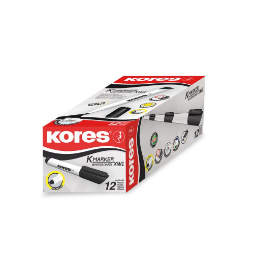 Baltas tāfeles marķieris KORES K-Marker WB melns