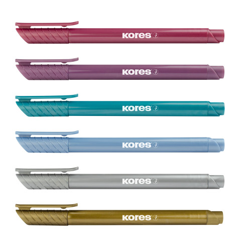 Flomāsteri KORES Brach Metallic 6 krāsas