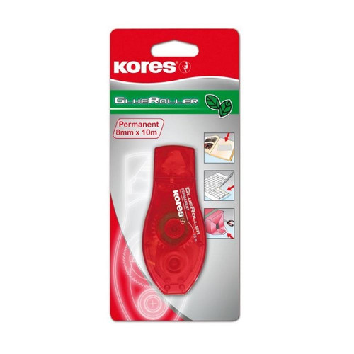 Līme-rollers KORES 8mm*10m  Permanent blisterī