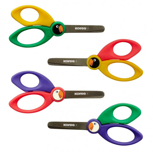 Šķēres KORES Birdy 12,5cm kartona blisterī