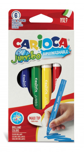 Flomāsteri CARIOCA JOY Jumbo 6 krāsas