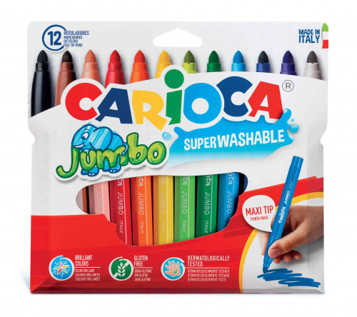 Flomāsteri CARIOCA JOY Jumbo 12 krāsas