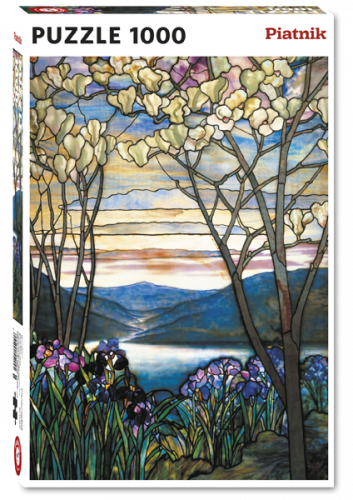 Puzzle PIATNIK 1000 daļas "Tiffany - Magnolias and Irises"