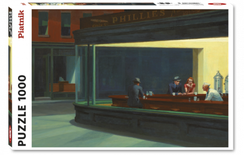 Puzzle PIATNIK 1000 daļas "Hopper - Nighthawks"