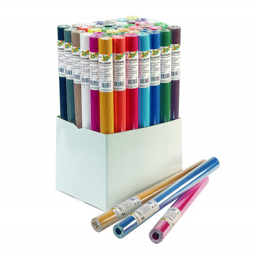 Kartons gofrēts rullī FOLIA 50*70cm sarkans
