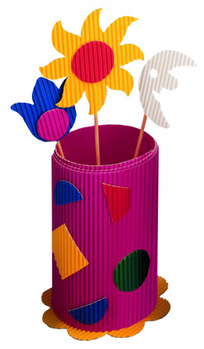 Kartons gofrēts rullī FOLIA 50*70cm tumši zaļš