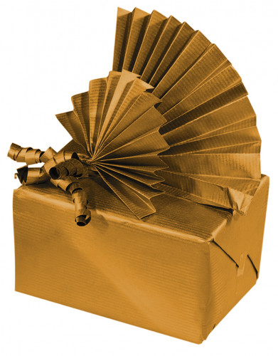 Kraftpapīrs rullī FOLIA 70g/m2 70*200cm, sarkans/zelts