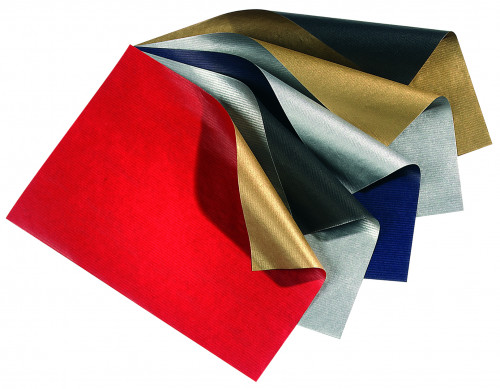 Kraftpapīrs rullī FOLIA 70g/m2 70*200cm, melns/zelts