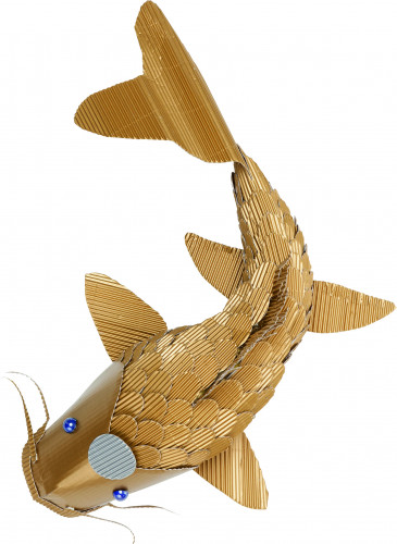 Kartons gofrēts rullī FOLIA 50*70cm zelta