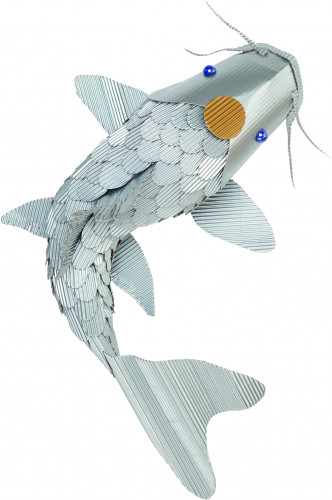 Kartons gofrēts rullī FOLIA 50*70cm sudraba