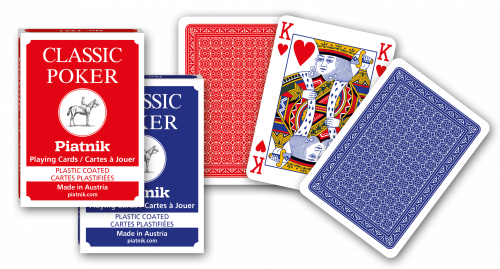 Kārtis PIATNIK 88.9*63.5mm 55gab. "Classic Poker" 1321 (s)