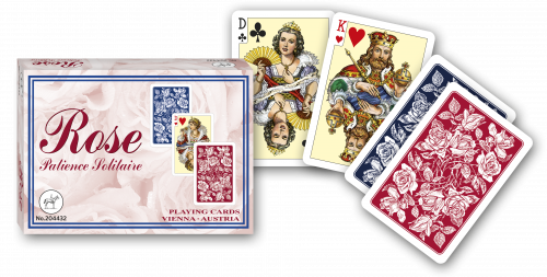 Kārtis PIATNIK pasjansa 66*44mm 2*55gab. "Rose" 2044 (s)