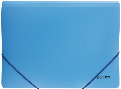Mape ar gumiju ECONOmix A4 PP 500µm gaiši zila 31633-11