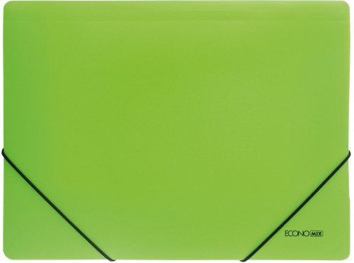 Mape ar gumiju ECONOmix A4 PP 500µm gaiši zaļa 31633-13