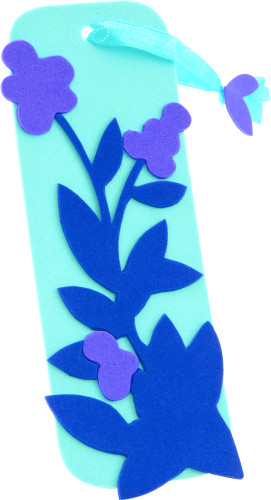 Putu gumijas loksnes (foamirāns) FOLIA 20*29cm 2mm 10gab. zila N35