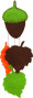 Filcs FOLIA 20*30cm 150g/m2 10lp. brūns N85