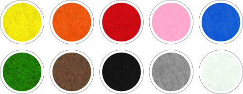 Filcs FOLIA 20*30cm 150g/m2 10lp. asorti krāsas