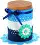 Filca mežģīņu lentes FOLIA 4gab. 30cm, zilas