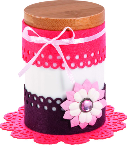 Filca mežģīņu lentes FOLIA 4gab. 30cm, sarkanas